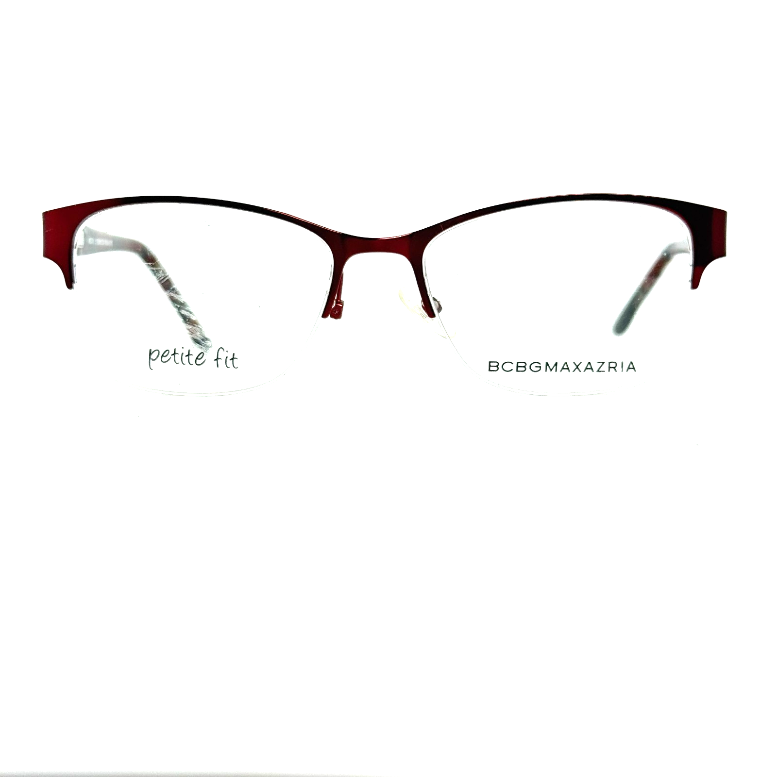 Bcbg Maxazria Cat Eye Half Frame Eyeglasses Irina Wine 49 16 125 H20636